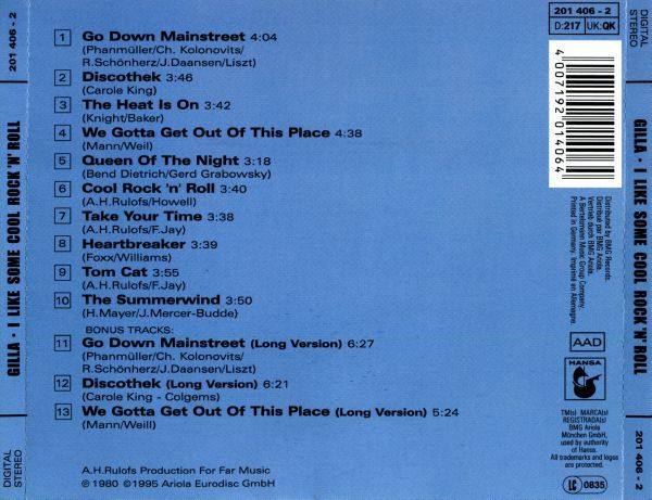 Gilla 1980 - I Like Some Cool Rock 'n' Roll ( Remaster 2006 )
