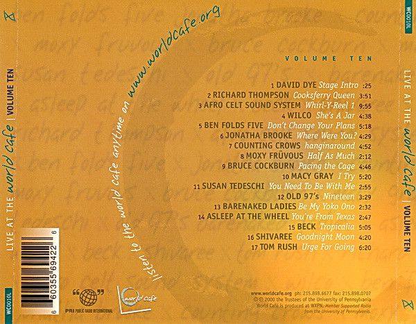 VA - Live at the World Cafe Volume 10 2000 FLAC