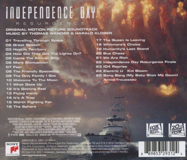 Harald Kloser & Thomas Wander - Independence Day Resurgence (Original Motion Picture Soundtrack) [FLAC]