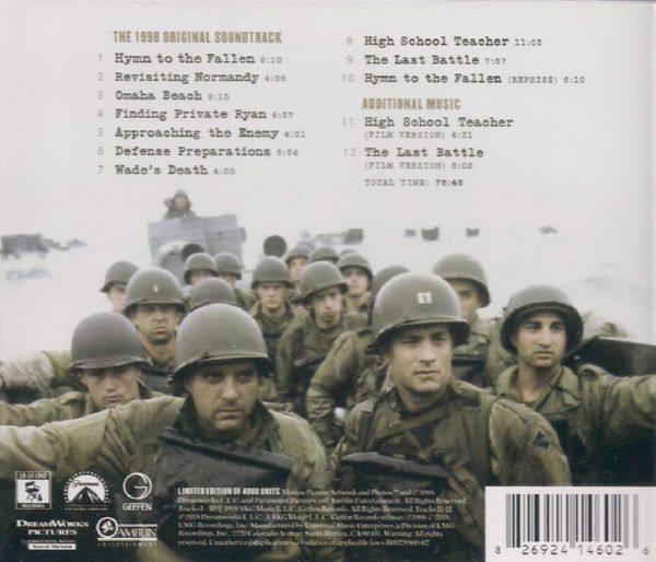 John Williams - Saving Private Ryan (20th Anniversary Limited Edition) [FLAC]