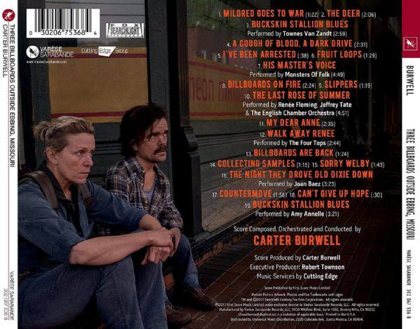 Carter Burwell - Three Billboards Outside Ebbing, Missouri (Original Motion Picture Soundtrack) [CD FLAC]