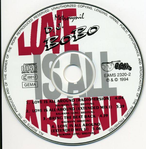 DJ Bobo - Love is all Around  1994 FLAC