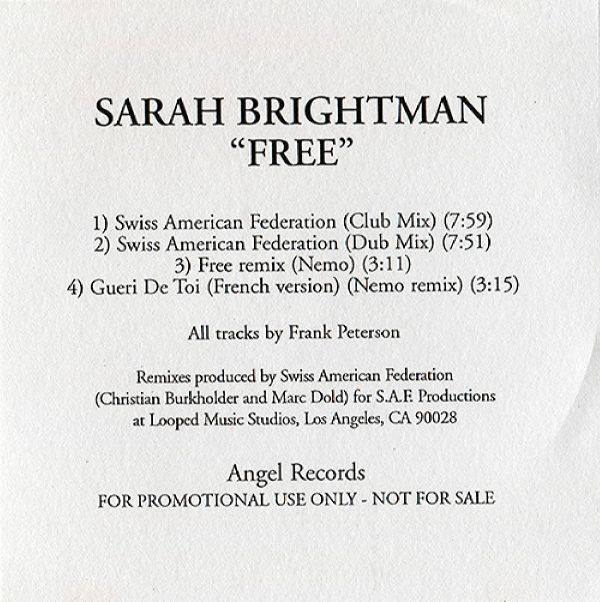 Sarah Brightman - Free (Angel Records - Promo) 2003 FLAC