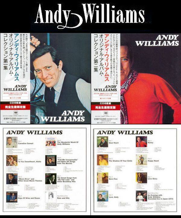 Andy Williams - Original Album Collection Vol. 1 & Vol. 2 [2 X 8 Mini LP CD Box Sets] (2013) FLAC
